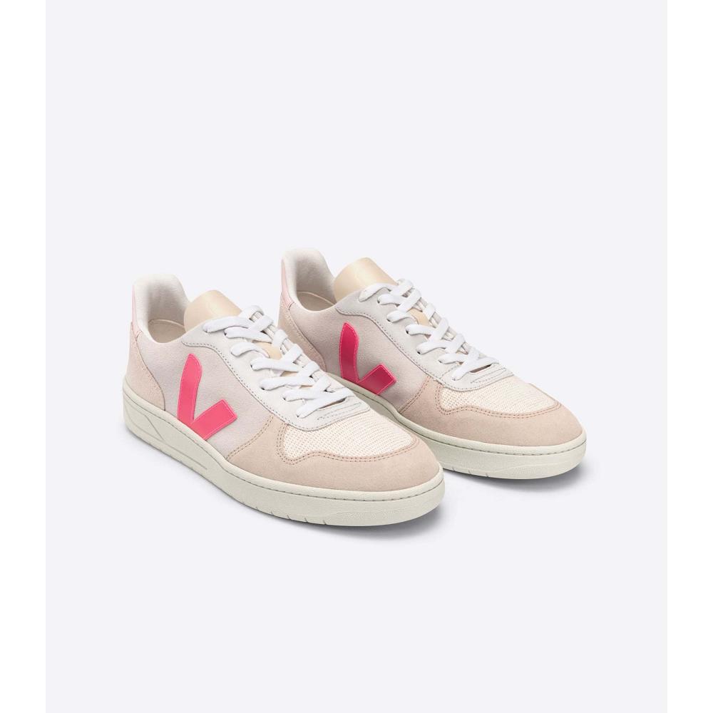 Veja V-10 SUEDE Women's Sneakers Beige | CA 642XYU